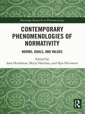cover image of Contemporary Phenomenologies of Normativity